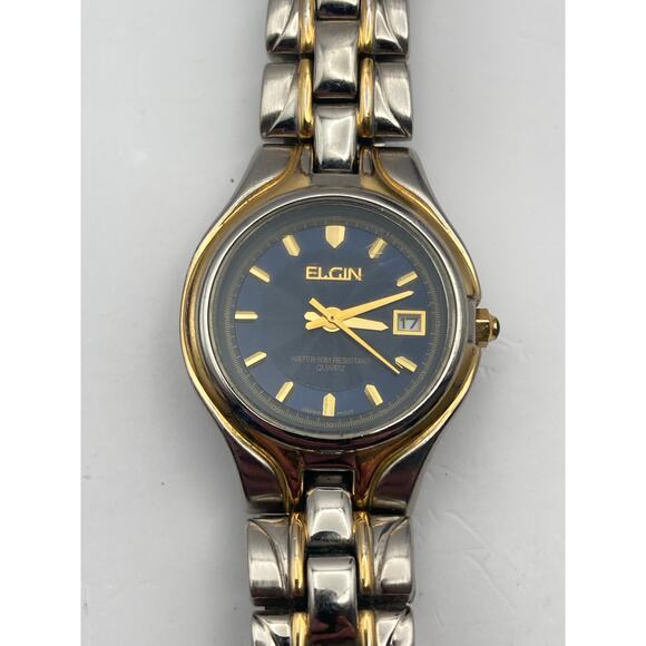 VTG Elgin EPP 157 Womens Bracelet Watch 27mm - New Battery - Date - Wrist 5-5.25 - Picture 3 of 8